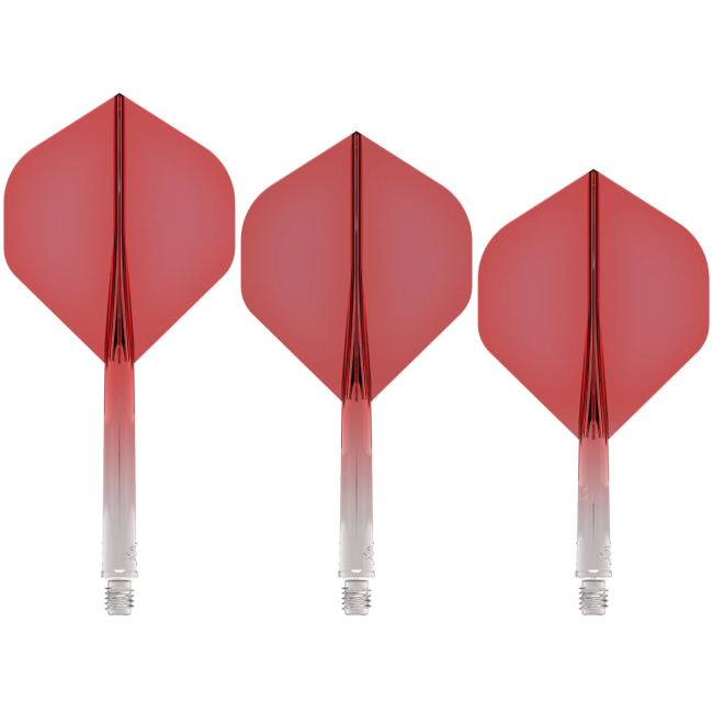 Mission Force 90 Moulded Flight & Shaft System Rot/Transparent - Standard No2